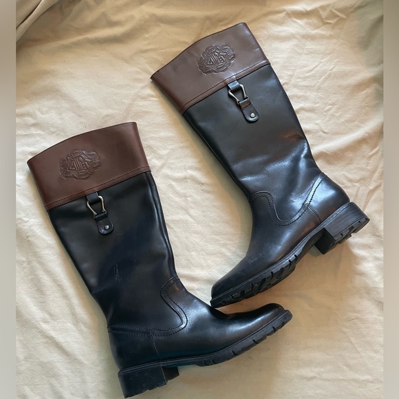 Blondo vida tall black & brown boots size 6 - Picture 2 of 11